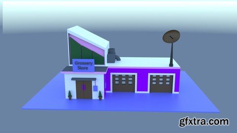 Cinema 4D Creating Grocery Store for Beginner (2020)