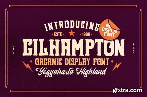 Gilhampton - Organic Typeface