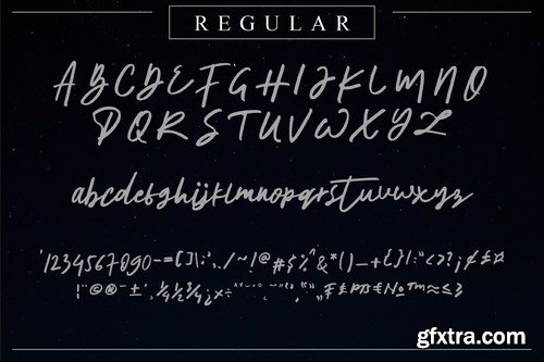 The Horizontal Signature Font