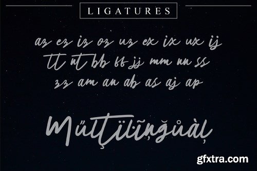 The Horizontal Signature Font