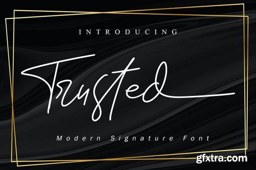 Trusted Business Signature Font