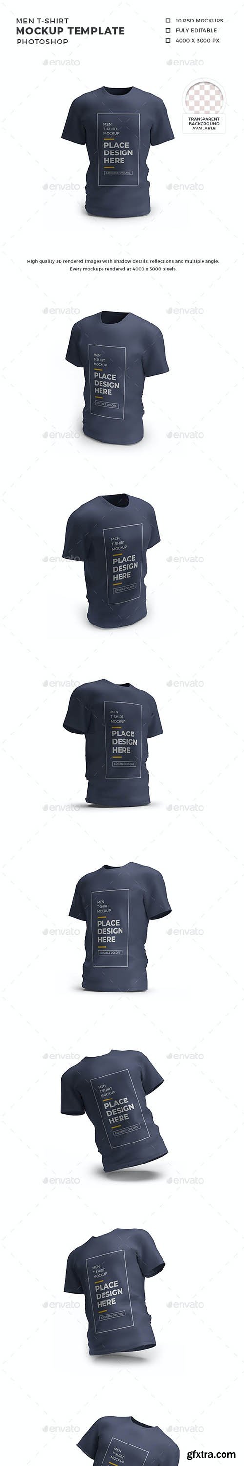 GraphicRiver - Men Tshirt Mockup Template Set 30362047