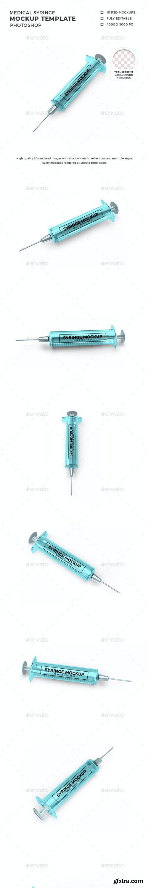 GraphicRiver - Medical Syringe Mockup Template Set 30362157