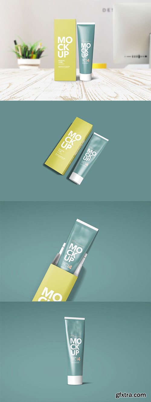 Cream Tube & Box Mockups