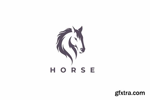 Horse Head - Simple Logo Design 