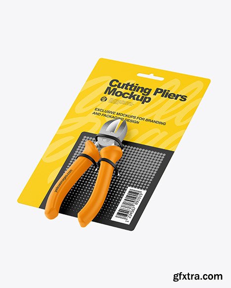 Cutting Pliers Mockup - Half Side View 76545