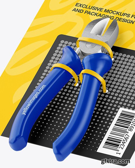 Cutting Pliers Mockup - Half Side View 76545