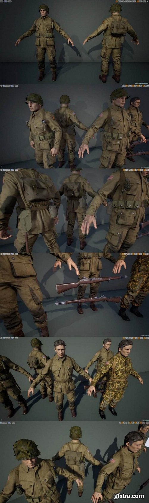 Unreal Engine - US Paratrooper