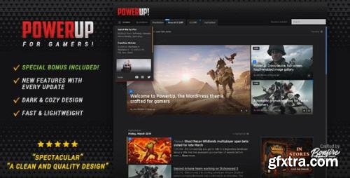 ThemeForest - PowerUp v1.7 - Video Game Theme for WordPress - 19665528