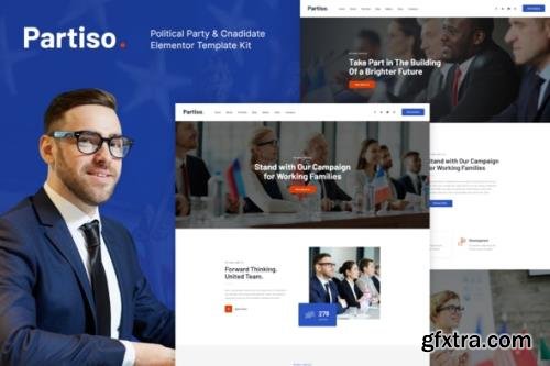 ThemeForest - Partiso v1.0.0 - Political Party & Candidate Elementor Template Kit - 31003647