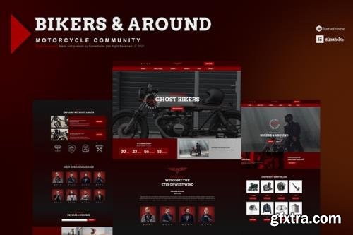 ThemeForest - Bikers & Around v1.0.1 - Motorcycle Club Elementor Template Kit - 31081031