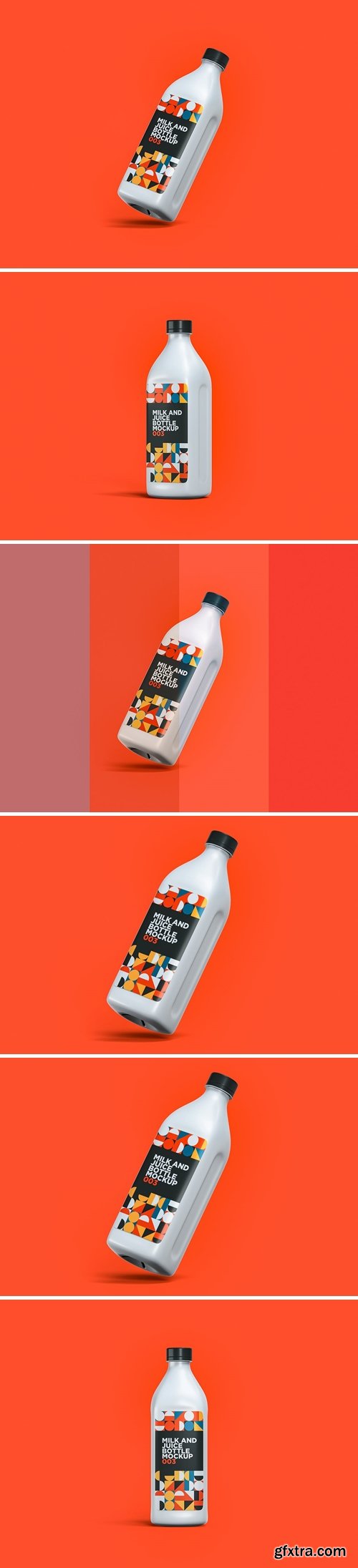 Milk And Juice Bottle Mockup 003