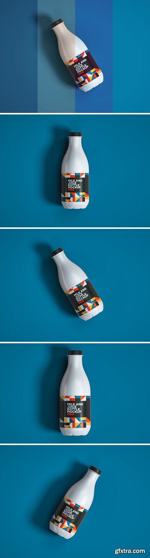 Milk And Juice Bottle Mockup 004