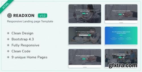 ThemeForest - Readxon v1.0 - Landing Page Template - 30977751