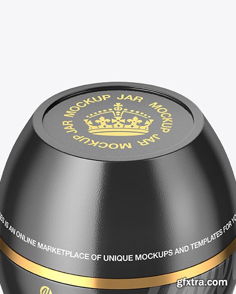 Glossy Cosmetic Jar Mockup 73665