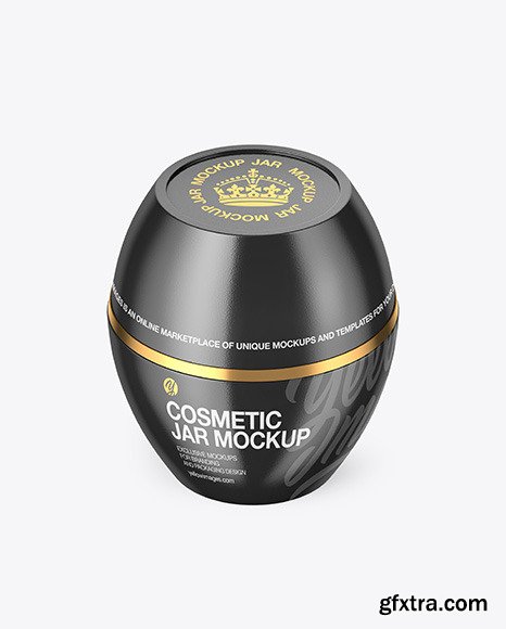 Glossy Cosmetic Jar Mockup 73665