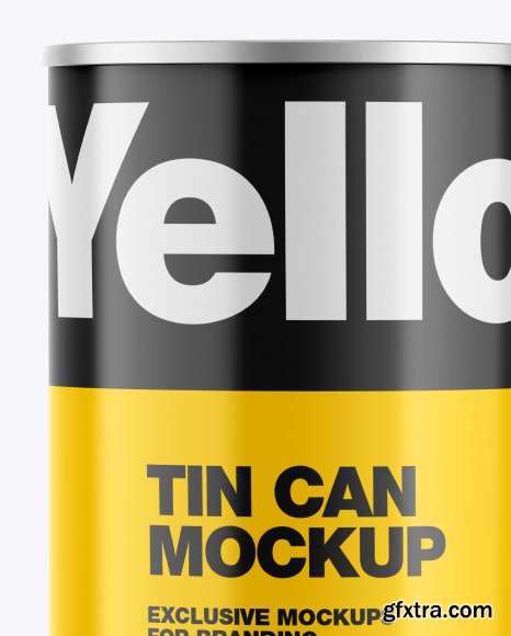 Tin Can w/ Glossy Finish Mockup 76522