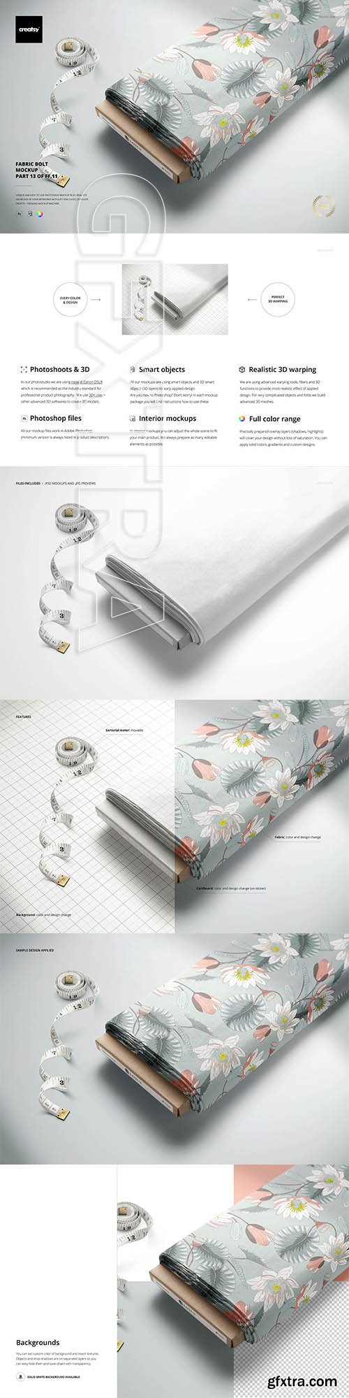 CreativeMarket - Fabric Bolt Mockup (13/FFv.11) 5817638