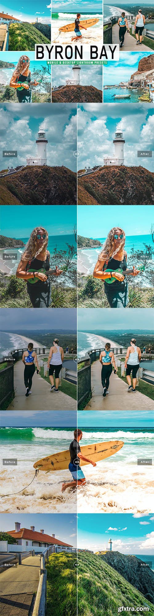 Byron Bay Mobile & Desktop Lightroom Presets