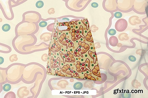 Pizza Seamless Pattern 