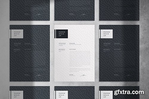 Flyer and Letter A4 Paper Mockup PSD Template