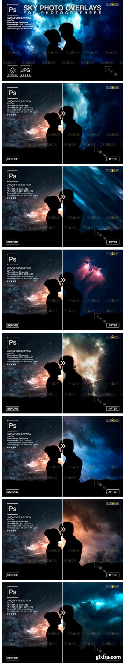 Night Sky Photoshop Overlays 9414440