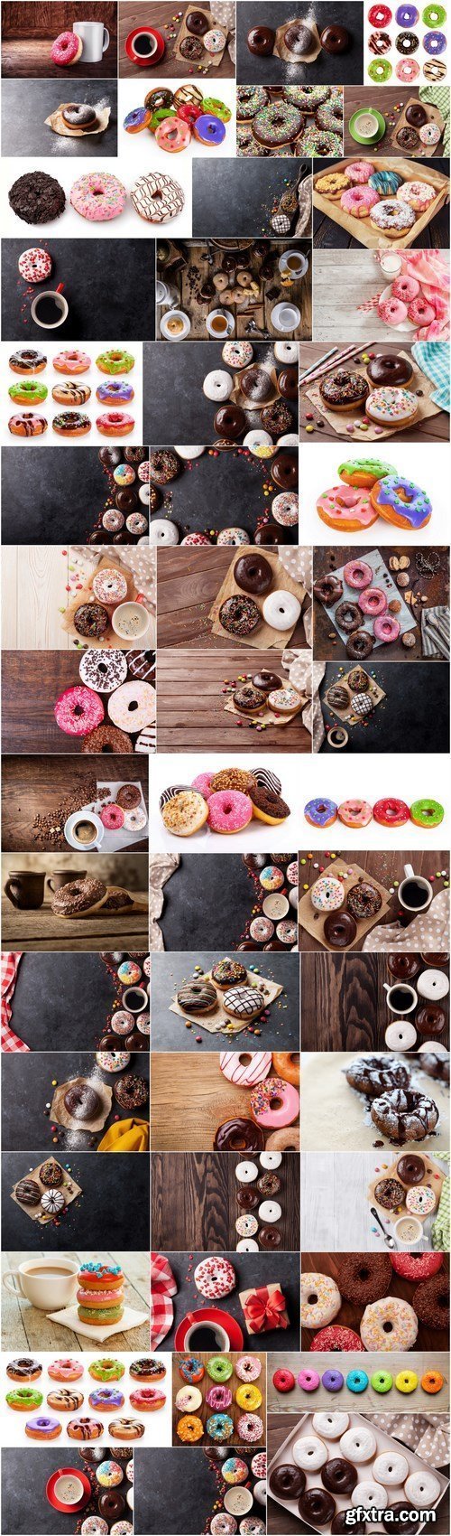 Tasty Doughnuts - Set of 50xUHQ JPEG Professional Stock Images