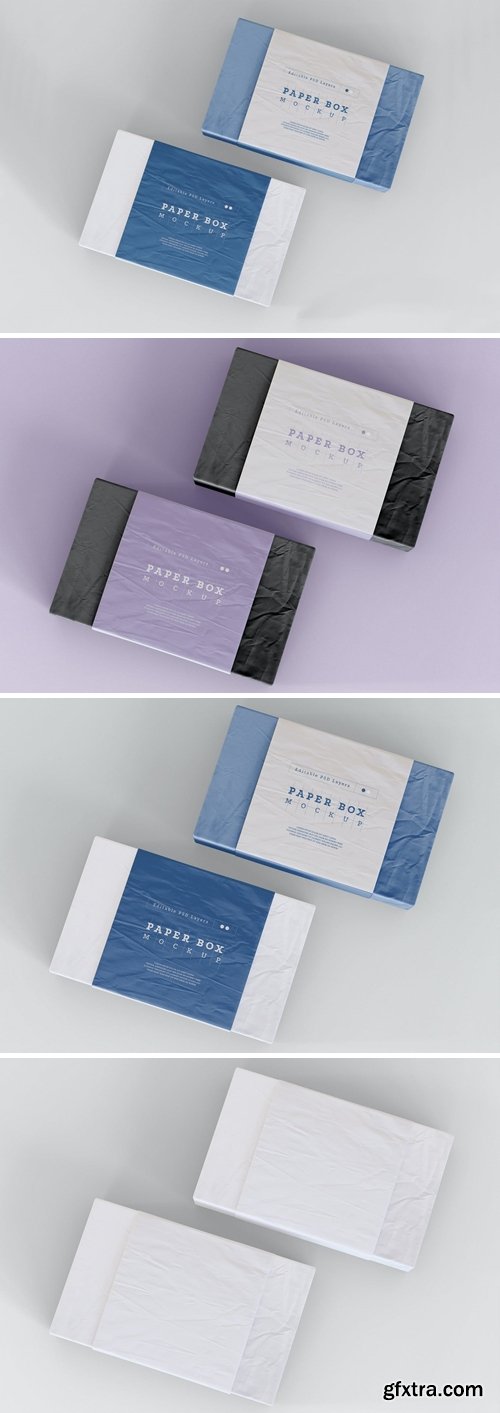 Paper Box Packaging Mockup