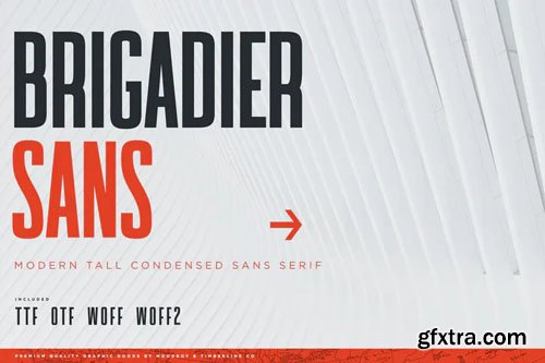 Brigadier Sans - Modern Tall Sans Serif Typeface