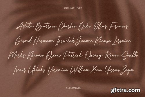 Collathives Signature Brush Font