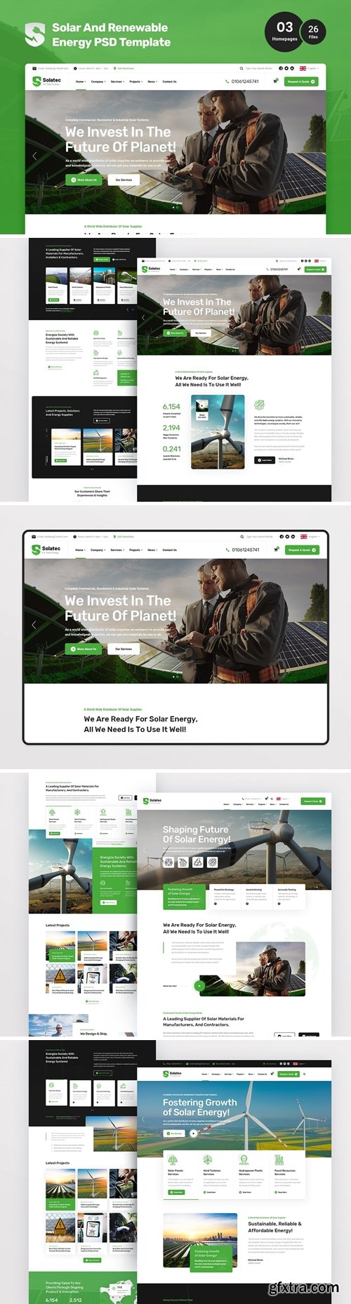 Solatec - Solar And Renewable Energy PSD Template