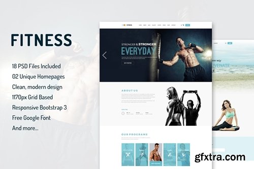 Fitness - Multipurpose PSD Template