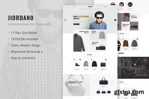 Jiordano - Multipurpose eCommerce PSD Template