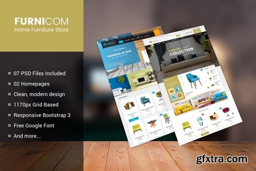 Furnicom - Elegant eCommerce PSD Template