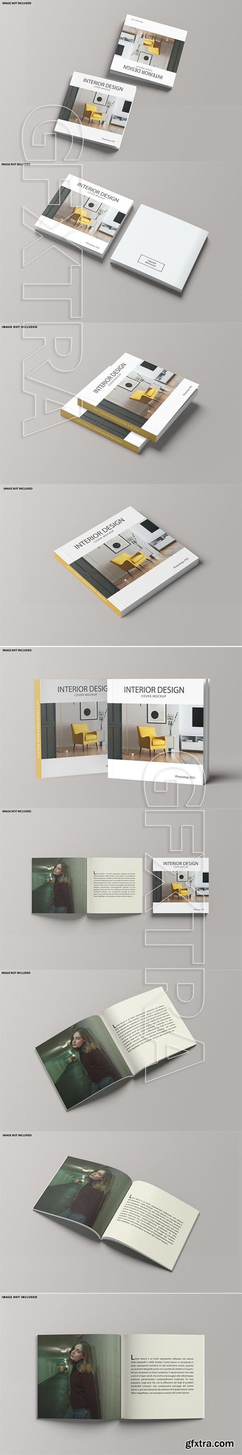 Square catalogue mockup