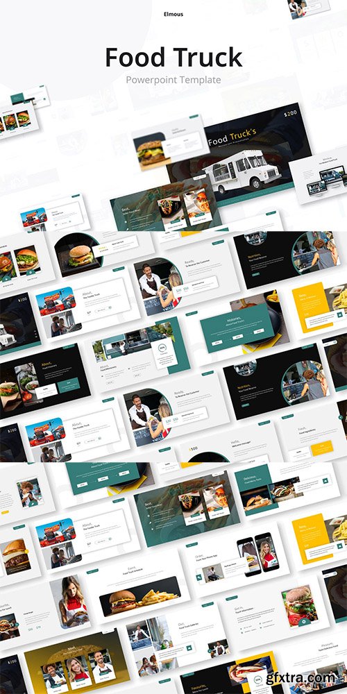 Food Truck PowerPoint, Keynote and Google Slides Template