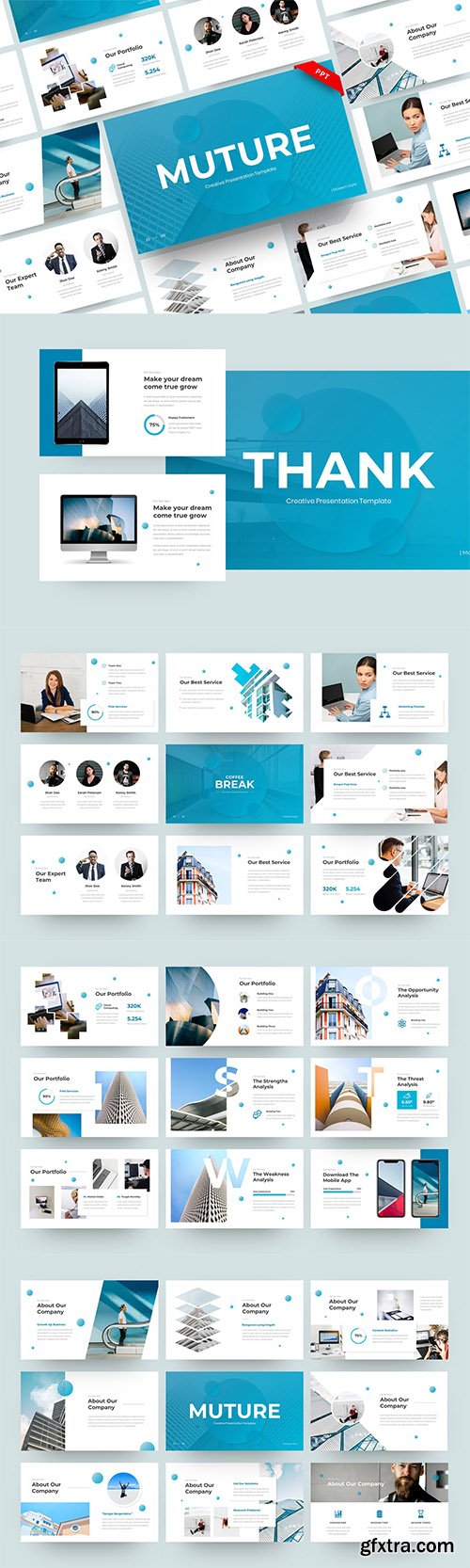 Muture - Creative PowerPoint, Keynote and Google Slides Template