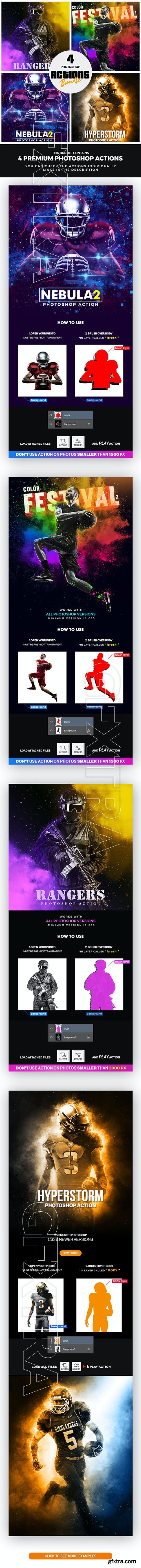 GraphicRiver - 4 Photoshop Actions Bundle - Mar21 31010091