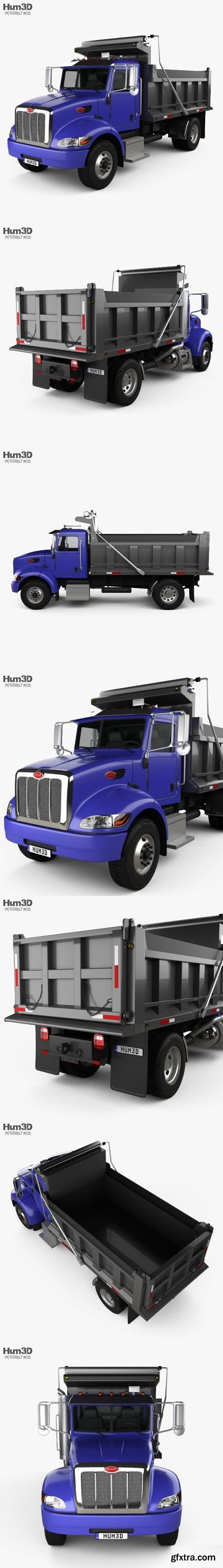 Peterbilt 340 Dump Truck 2009 3d model