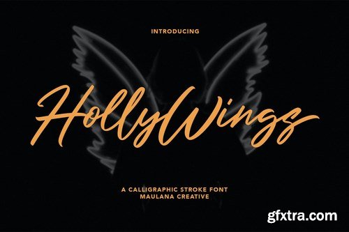 Holly Wings Calligraphic Font