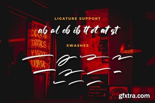 Attacks - Brush Font