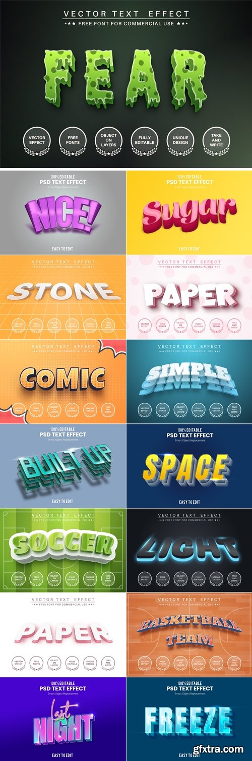 Editable Text Effect Bundle