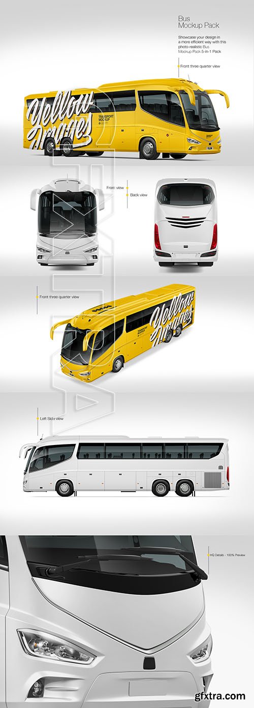 Bus Mockup Pack 78959