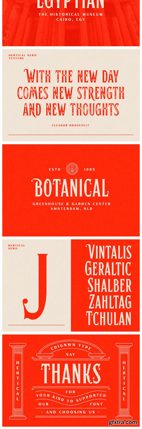 Hertical Font