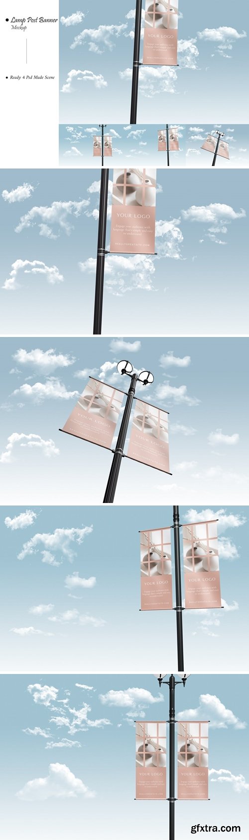 Lamp Post Banner Mock-Up