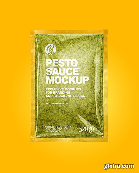 Pesto Sauce Package Mockup 76777