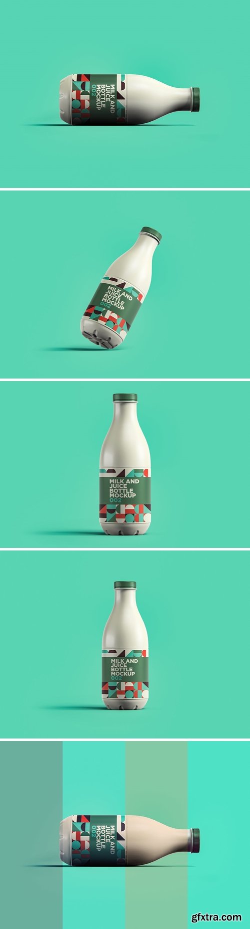 Milk And Juice Bottle Mockup 002