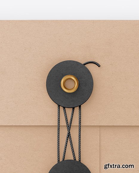 Kraft Paper Envelope With String Mockup 76493