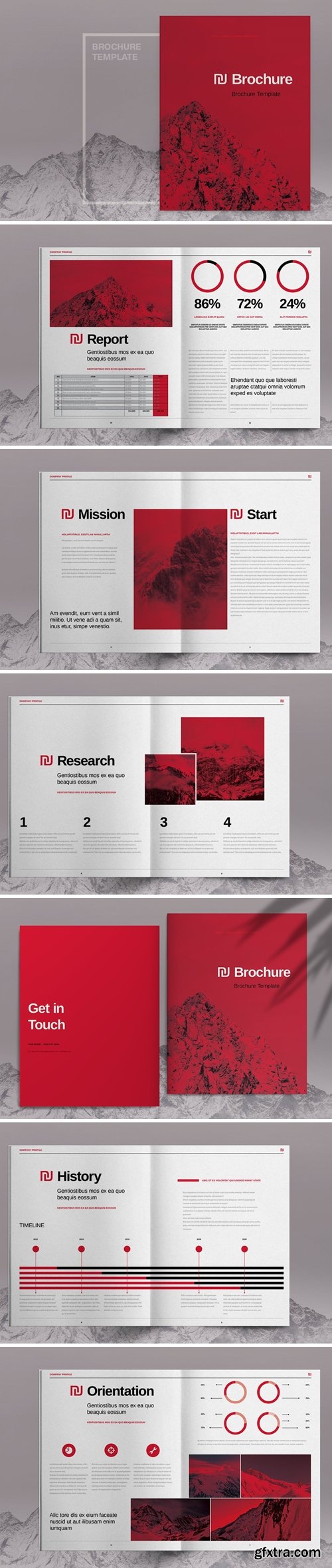 Red Business Brochure Template