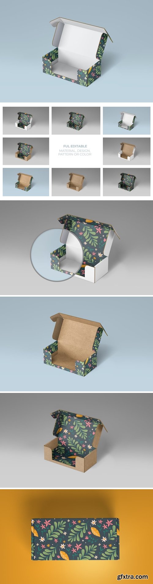 Front Tuck Product Box Mockup